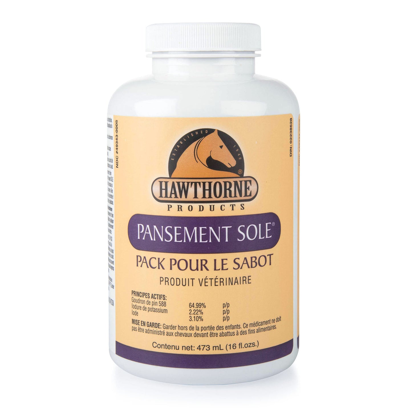 sole pack medicated liquid hoof dressing, 16oz w/brush