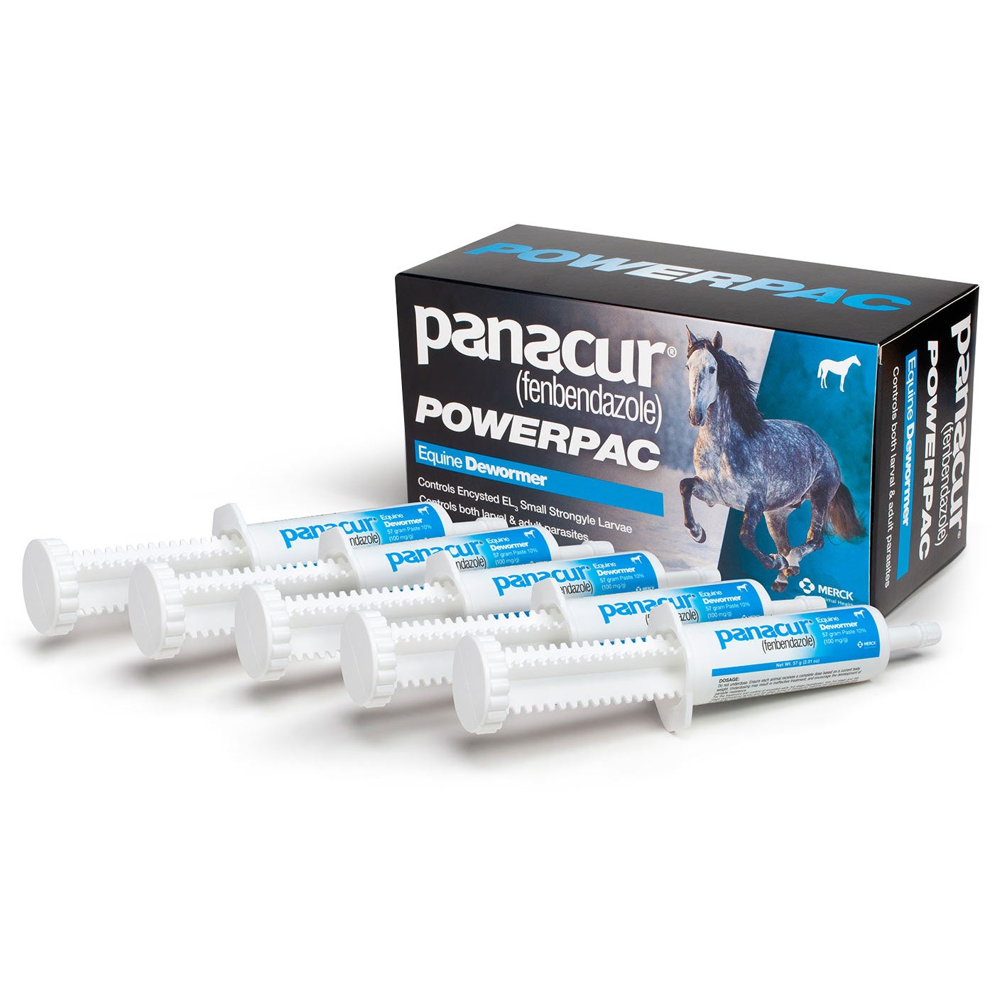 panacur powerpac, (5) 57 gram tubes