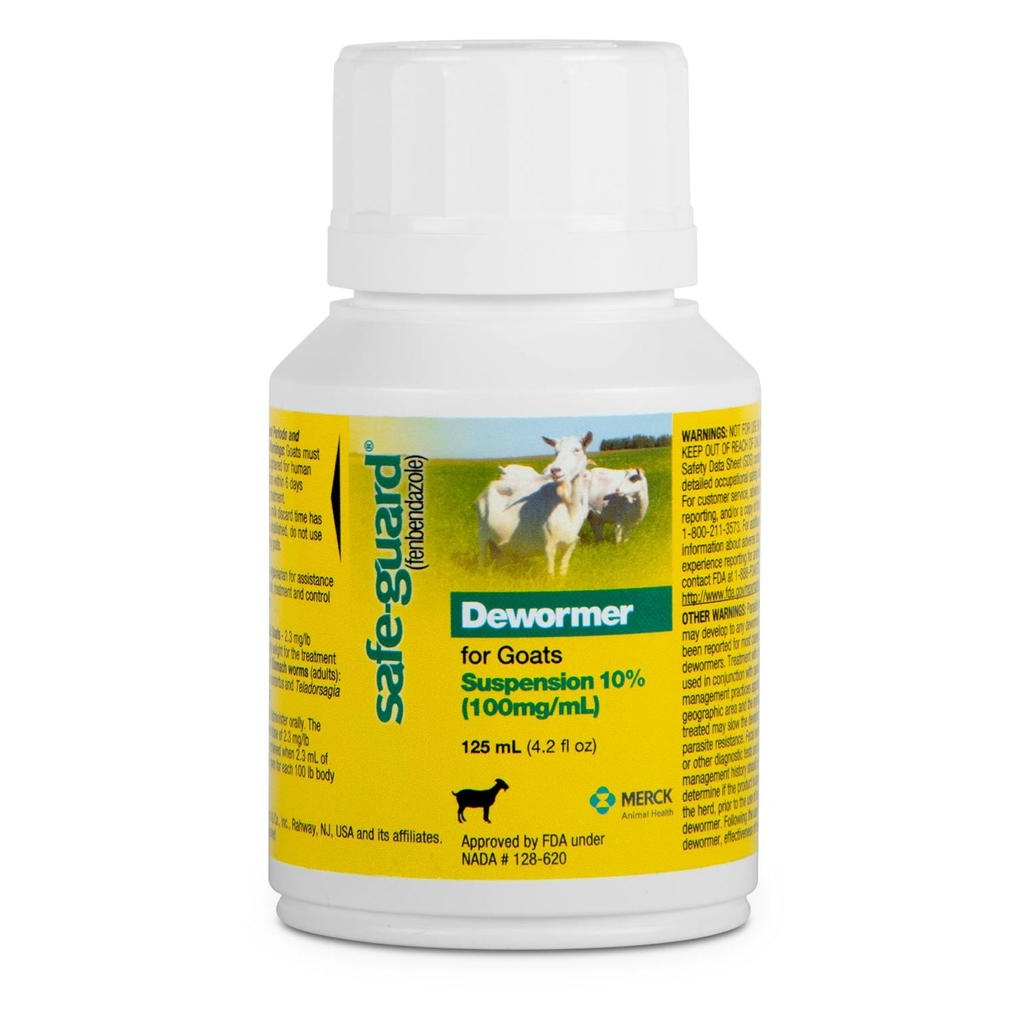 safe-guard goat dewormer (10% suspension), 125 ml