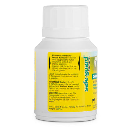 Safe-Guard Goat Dewormer (10% Suspension), 125 mL
