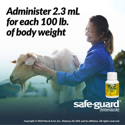 Safe-Guard Goat Dewormer (10% Suspension), 125 mL