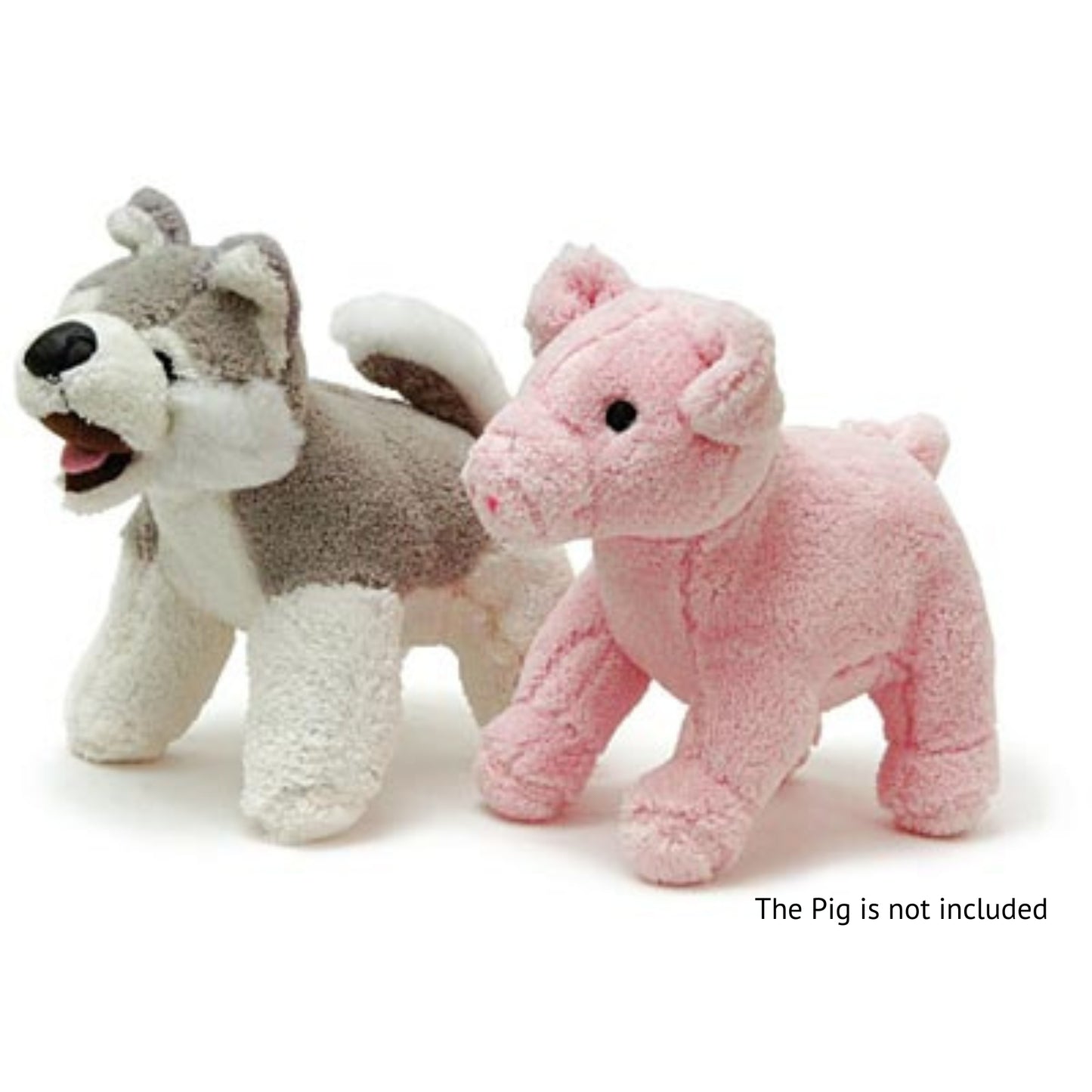jeffers pet animal cuddlers plush dog toy with squeaker, 8" – soft, interactive puppy toy for small & medium breeds, indoor or outdoor play, fetch, snuggle, great gift for christmas - gray husky