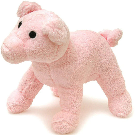 Jeffers Pet Animal Cuddlers Plush Dog Toy with Squeaker, 8" – Soft Interactive Puppy Toy for Small & Medium Breeds, Indoor or Outdoor Play, Fetch, Snuggle, Cute , Great Gift for Christmas - Pink Pig