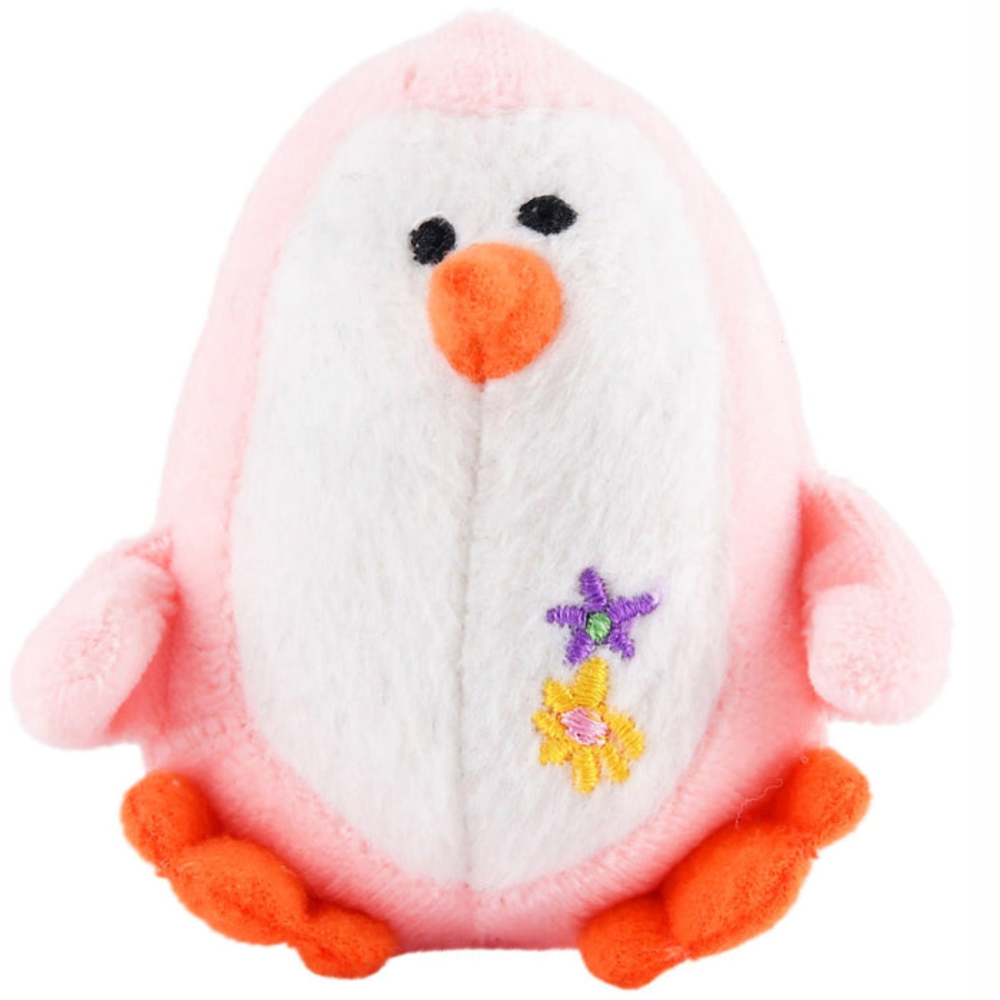 jeffers 3" plush penguin squeaker dog toy, pink - small soft plush pet toy with squeaker, lightweight stuffed toy for puppies & small dogs, indoor play & cuddle time, travel friendly - 1 pack