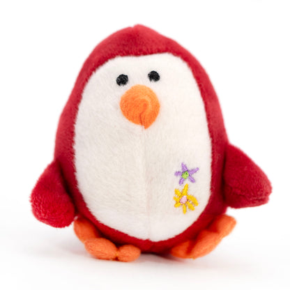 Jeffers 3" Plush Penguin Squeaker Dog Toy, Red - Small Soft Plush Pet Toy with Squeaker, Lightweight Stuffed Toy for Puppies & Small Dogs, Indoor Play & Cuddle Time, Travel Friendly - 1 Pack