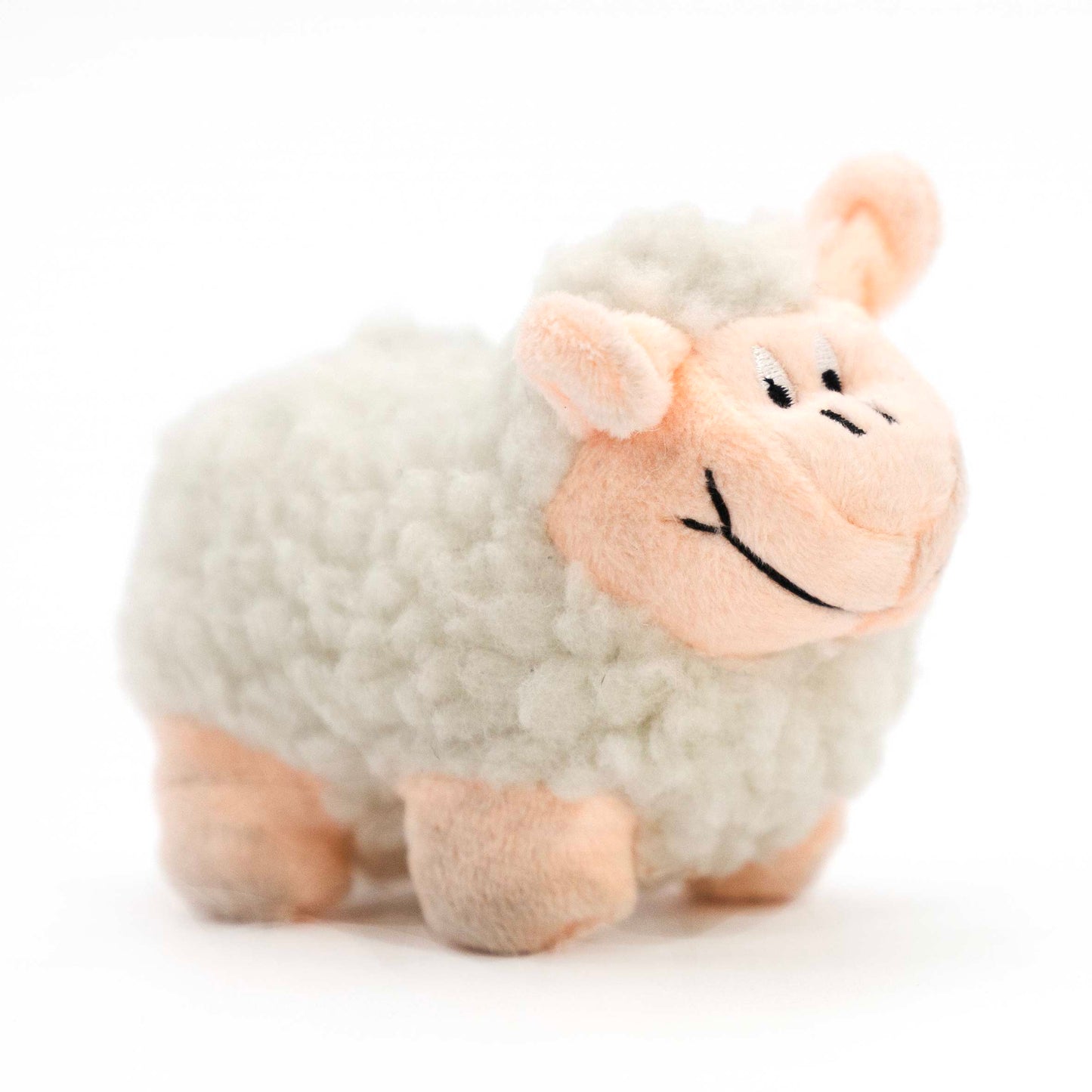 jeffers pet plush dog toy with squeaker, lamb 5" - soft plush fleece stuffed lamb with built-in squeaker interactive cuddle plush pet toy for dogs small medium breeds, lightweight, machine washable