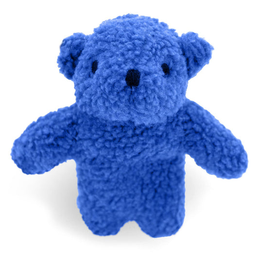 Jeffers Pet Fleecy Bear Plush Dog Toy with Squeaker, 8" - Soft Stuffed Plush Fleece Squeaky Dog Toy for Puppies and Dogs, Interactive Fetch, Toss, Cuddle, Indoor Play, Assorted Colors