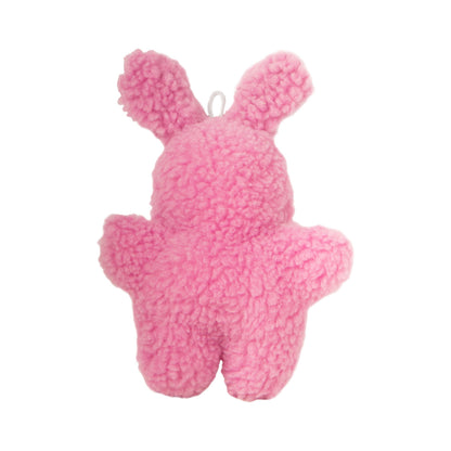 Jeffers Pet Animal Fuzzies Plush Squeaky Dog Toy for Puppies & Dogs, Soft 8 Inch Stuffed Animal, Interactive Pet Toys for Chewing, Crate, Travel, Indoor Play, Small to Large Breeds - Pink Rabbit