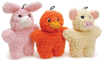 Jeffers Pet Animal Fuzzies Plush Squeaky Dog Toy for Puppies & Dogs, Soft 8 Inch Stuffed Animal, Interactive Pet Toys for Chewing, Crate, Travel, Indoor Play, Small to Large Breeds - Orange Duck