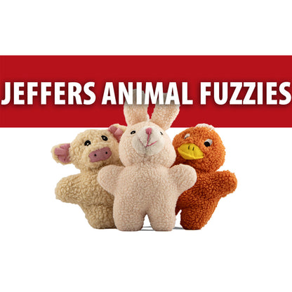 Jeffers Pet Animal Fuzzies Plush Squeaky Dog Toy for Puppies & Dogs, Soft 8 Inch Stuffed Animal, Interactive Pet Toys for Chewing, Crate, Travel, Indoor Play, Small to Large Breeds - Orange Duck