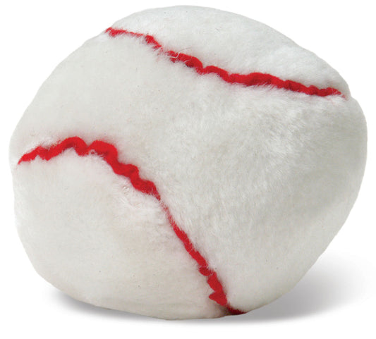 Jeffers Pet Sporty Pup Plush Baseball Squeaker Dog Toy, 4" - Soft Interactive Plush Ball for Dogs & Puppies, Indoor Play, Fetch, Cuddle, Interactive Fun, Birthday, Holiday, Christmas, Halloween