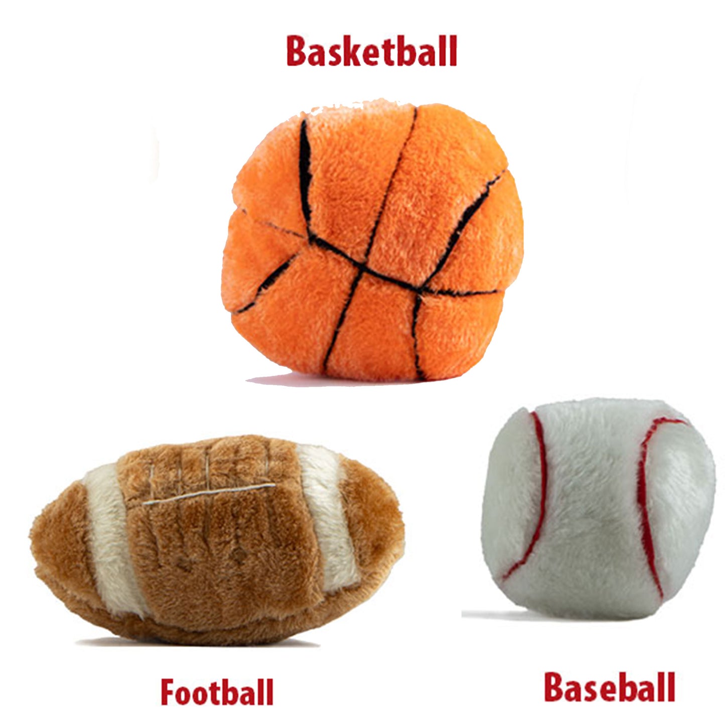 jeffers pet sporty pup plush baseball squeaker dog toy, 4" - soft interactive plush ball for dogs & puppies, indoor play, fetch, cuddle, interactive fun, birthday, holiday, christmas, halloween