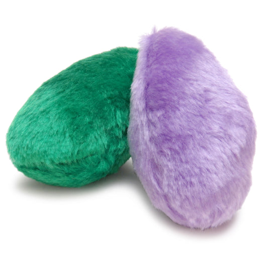Jeffers Pet Little Dotz Plush Squeaky Dog Toy 2 Pack, 4.5" - Squishy Fleece Puppy Toy Set with Built-in Squeaker for Dogs, Small Pet Toys for Fetch, Chew, Snuggle, Interactive Play, Assorted Color