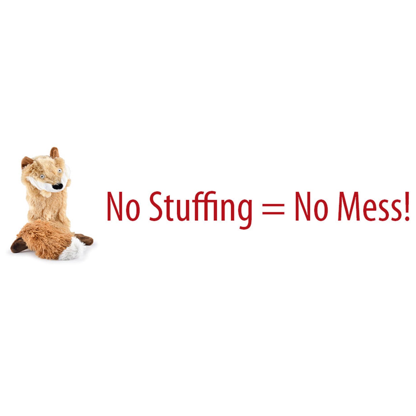 jeffers pet thinnies unstuffed with squeaker, no rope dog toy – 21" plush raccoon, flat stuffing free chew toy for dogs & puppies – soft, durable, interactive play, fetch, tug, training, teething