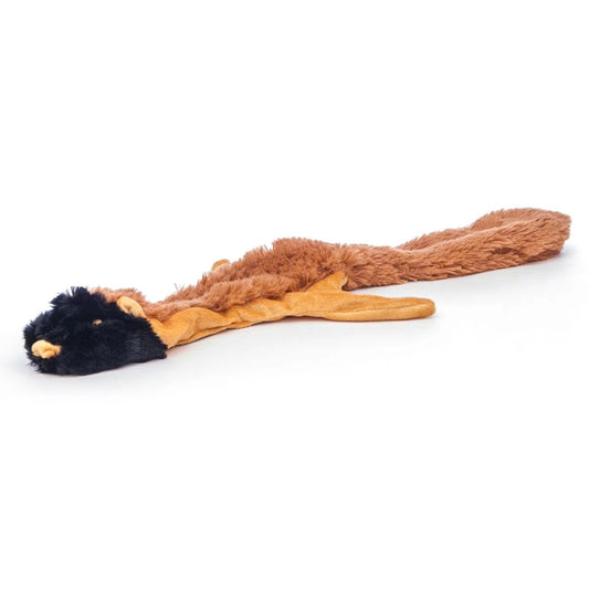 Jeffers Pet Thinnies Unstuffed with Squeaker, No Rope Dog Toy – 21" Plush Chipmunk, Flat Stuffing Free Chew Toy for Dogs & Puppies – Soft, Durable, Interactive Play, Fetch, Tug, Training, Teething