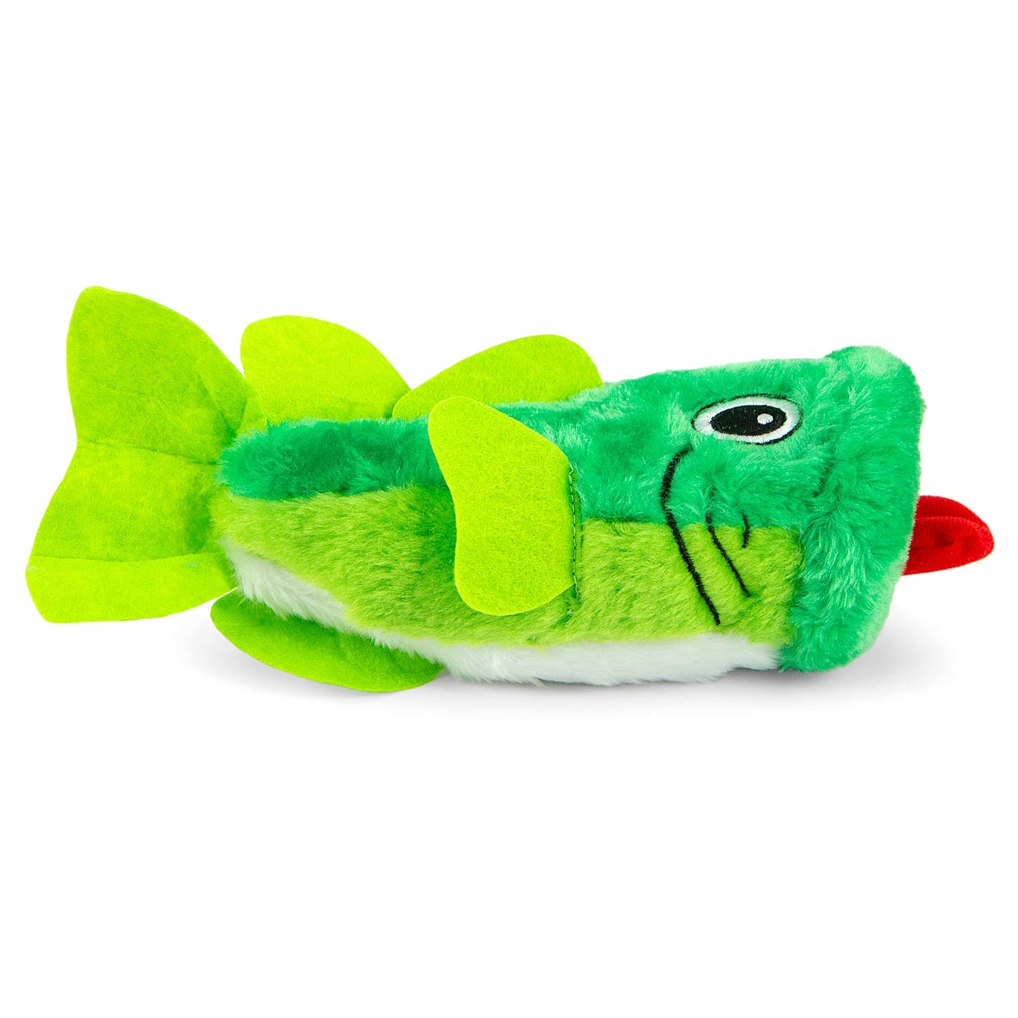 jeffers pet big mouth bass dog toy, 9" – plush fish toy for dogs, chew, fetch, toss, snuggle, interactive play, funny holiday gift, stocking stuffer, squeaky, cute, soft, durable, indoor, outdoor