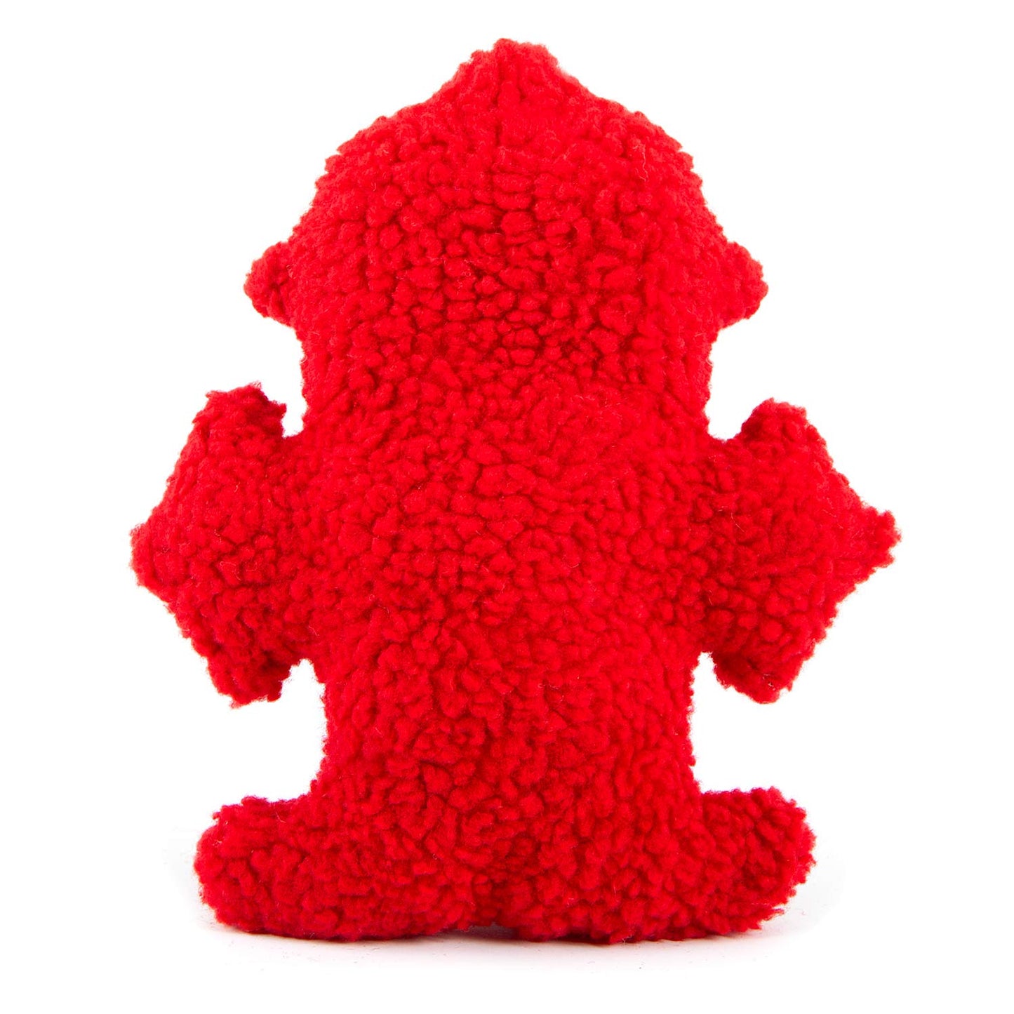 jeffers pet fire hydrant plush dog toy, 8” - soft fuzzy squeaker toy for interactive play, lightweight plush for small & medium dogs, cute holiday christmas gift, durable red fabric for indoor play