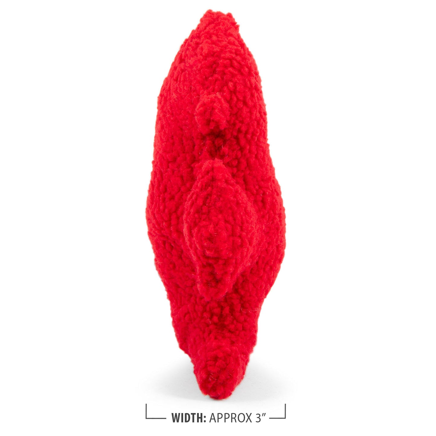 jeffers pet fire hydrant plush dog toy, 8” - soft fuzzy squeaker toy for interactive play, lightweight plush for small & medium dogs, cute holiday christmas gift, durable red fabric for indoor play