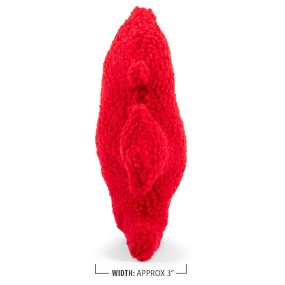 Jeffers Pet Fire Hydrant Plush Dog Toy, 8” - Soft Fuzzy Squeaker Toy for Interactive Play, Lightweight Plush for Small & Medium Dogs, Cute Holiday Christmas Gift, Durable Red Fabric for Indoor Play