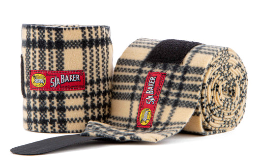 4-pk Bakerfleece Polo Wraps Color: Tan/Black