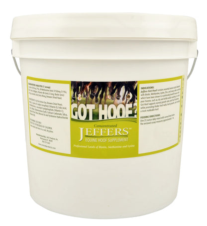 Jeffers Equine "Got Hoof?" Concentrated Horse Powder Hoof Supplement, 10 lbs - Biotin, Methionine, Zinc & Amino Acids for Safe Hoof Growth, Strength, and Dry Hooves - Includes 1 oz Scoop