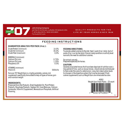 Formula 707 LifeCare Weight Gain Fresh Packs