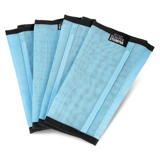 Jeffers Romper Stomper Fly Boots for Horses, Light Blue, Small, Breathable Mesh Horse Leg Protection Leggings, Adjustable, Chemical Free, Easy Clean, Reduce Stomping, Equine Accessories - 4 Pack