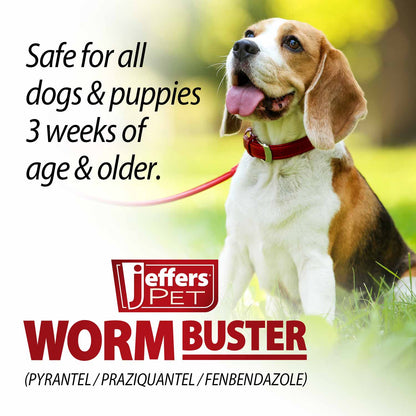 Worm Buster Dog Dewormer Tablets (2-20lb), 12-count