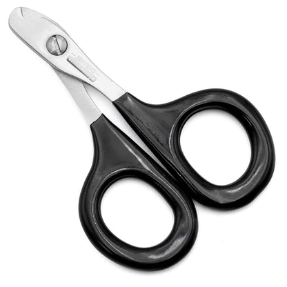 Jeffers Stainless Steel Cat Claw Clippers Scissors - Small Pet Nail Trimmer with Sharp Precision Blades, PVC Non Slip Ergonomic Handle, Compact Home Grooming Cutter for Cats, Kittens, Birds