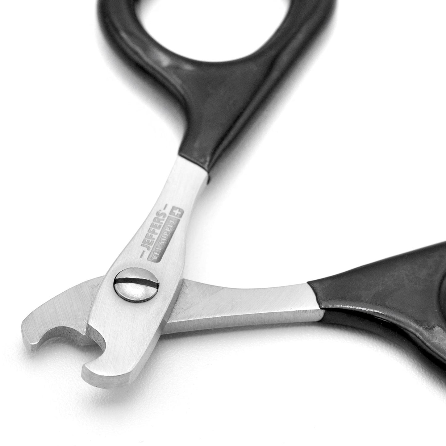 jeffers stainless steel cat claw clippers scissors - small pet nail trimmer with sharp precision blades, pvc non slip ergonomic handle, compact home grooming cutter for cats, kittens, birds
