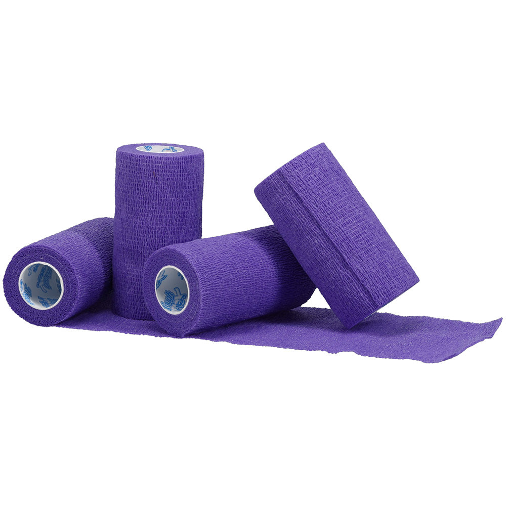 4-pack tough flex bandages, purple