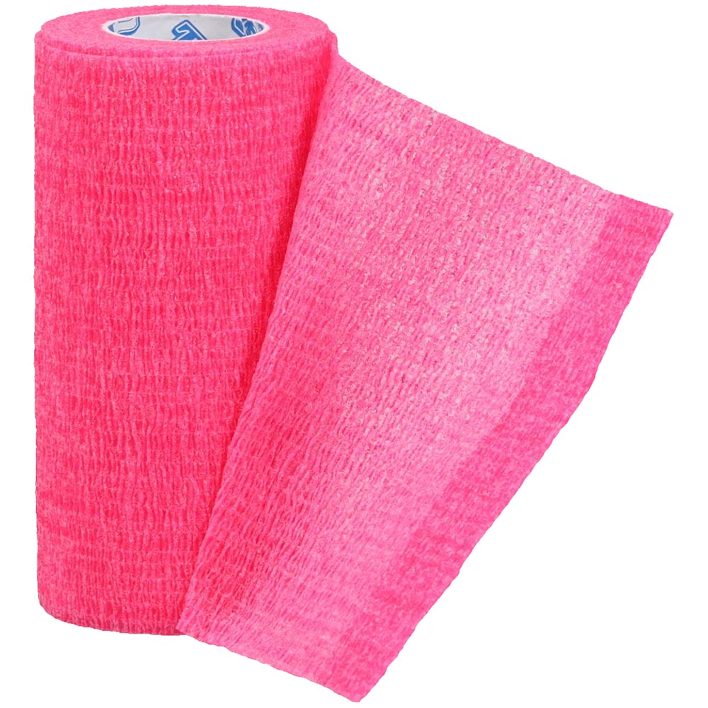 4-pack tough flex bandages, pink