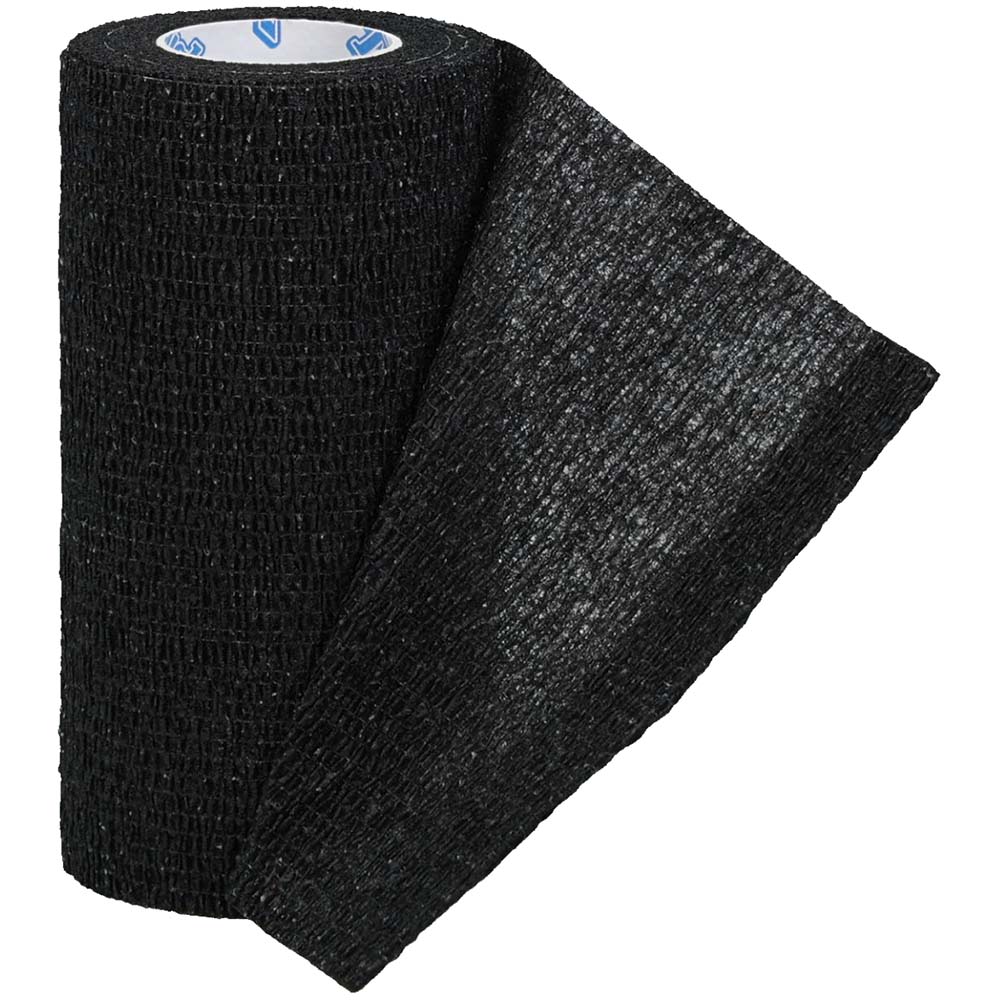 4-pack tough flex bandages, black