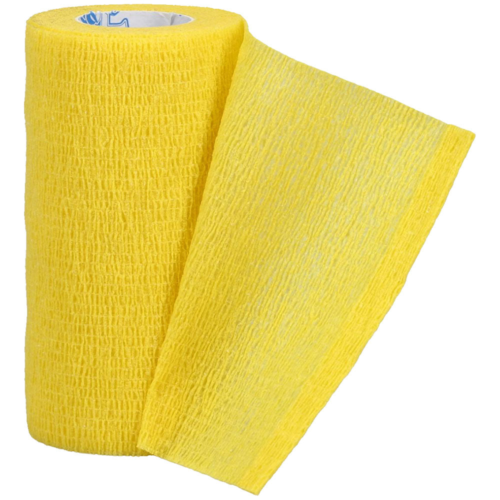 4-pack tough flex bandages, yellow