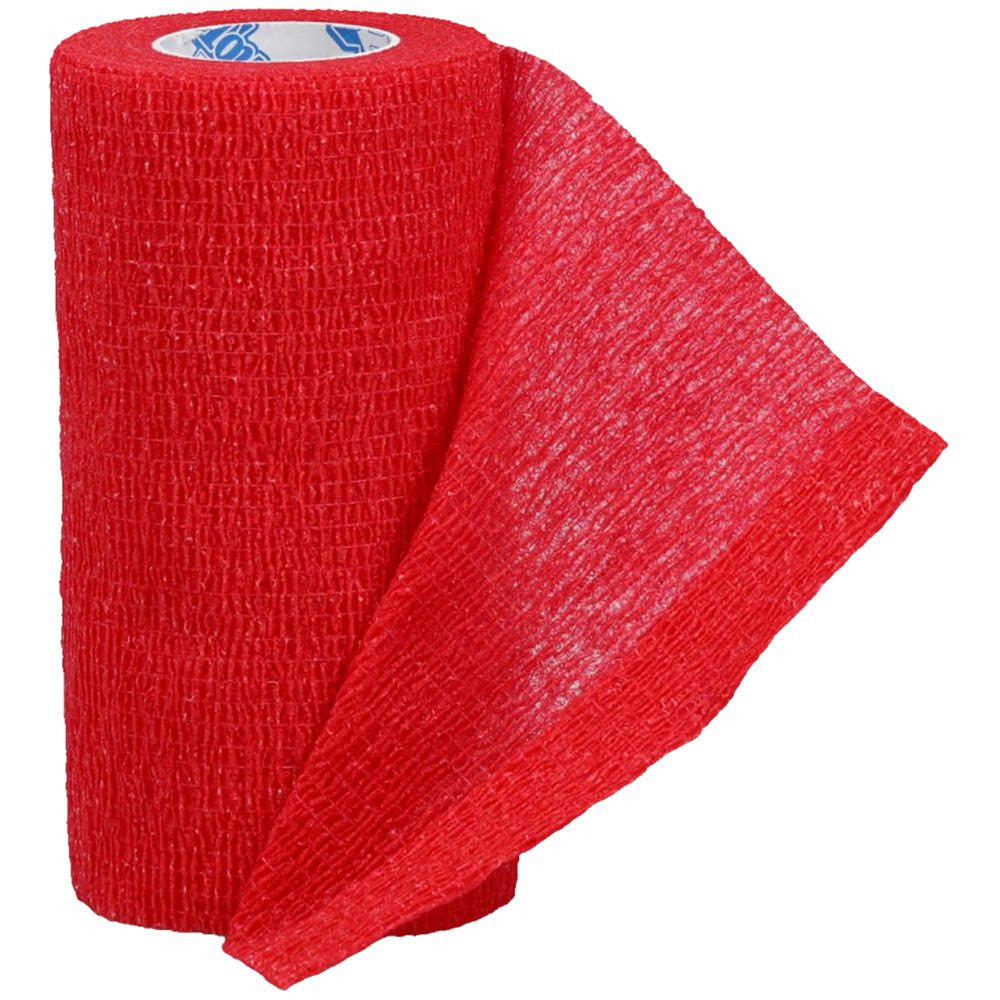 4-pack tough flex bandages, red