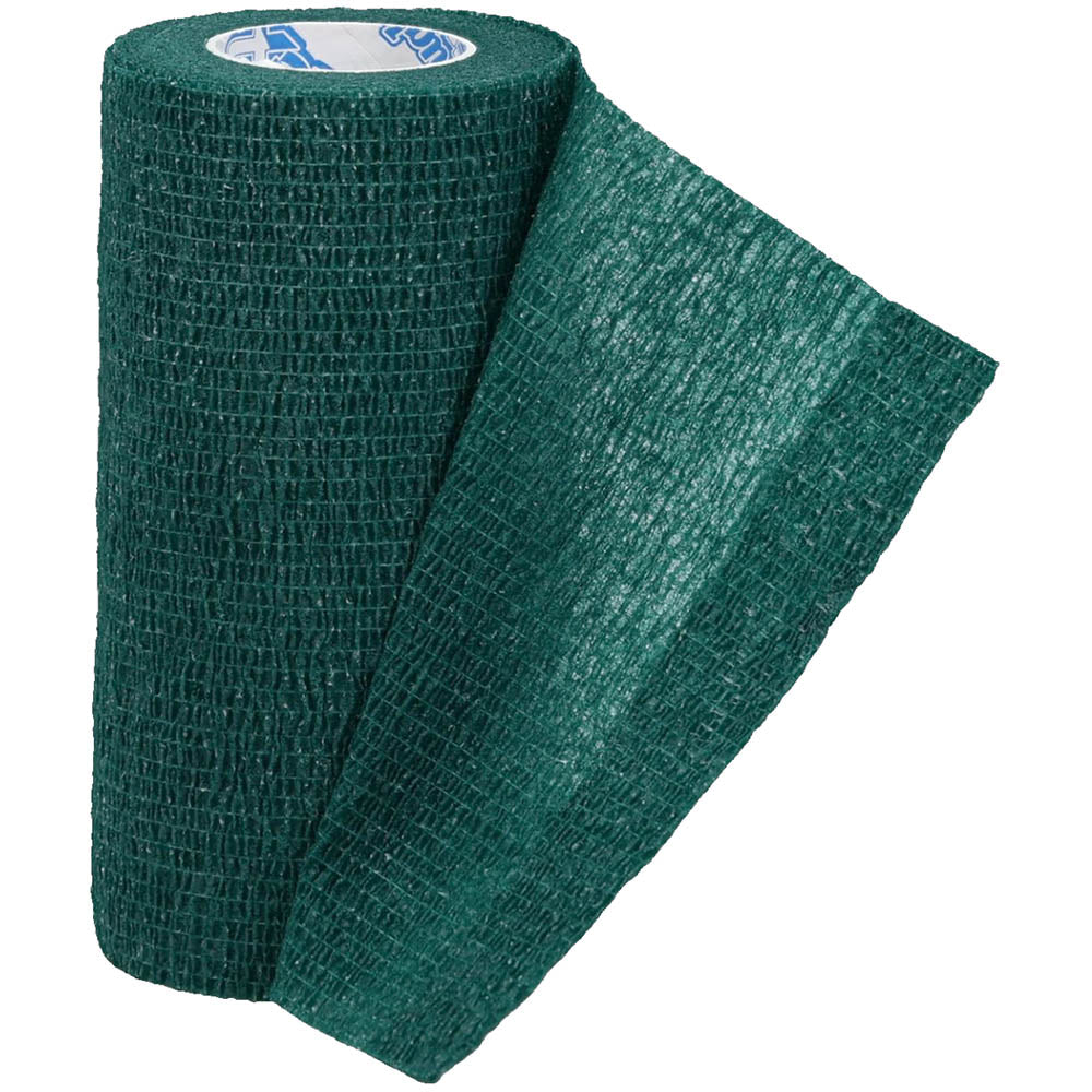 4-pack tough flex bandages, green