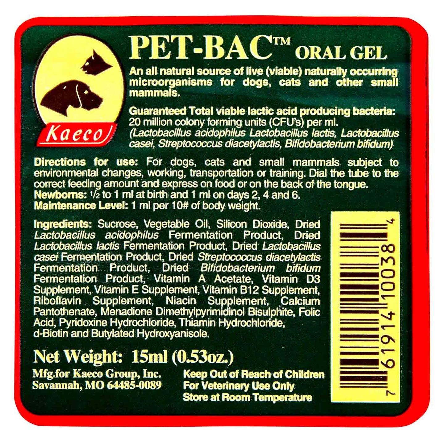 pet bac, 15 ml