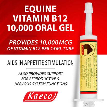Equine Vit B12 10,000 Gel 15ml