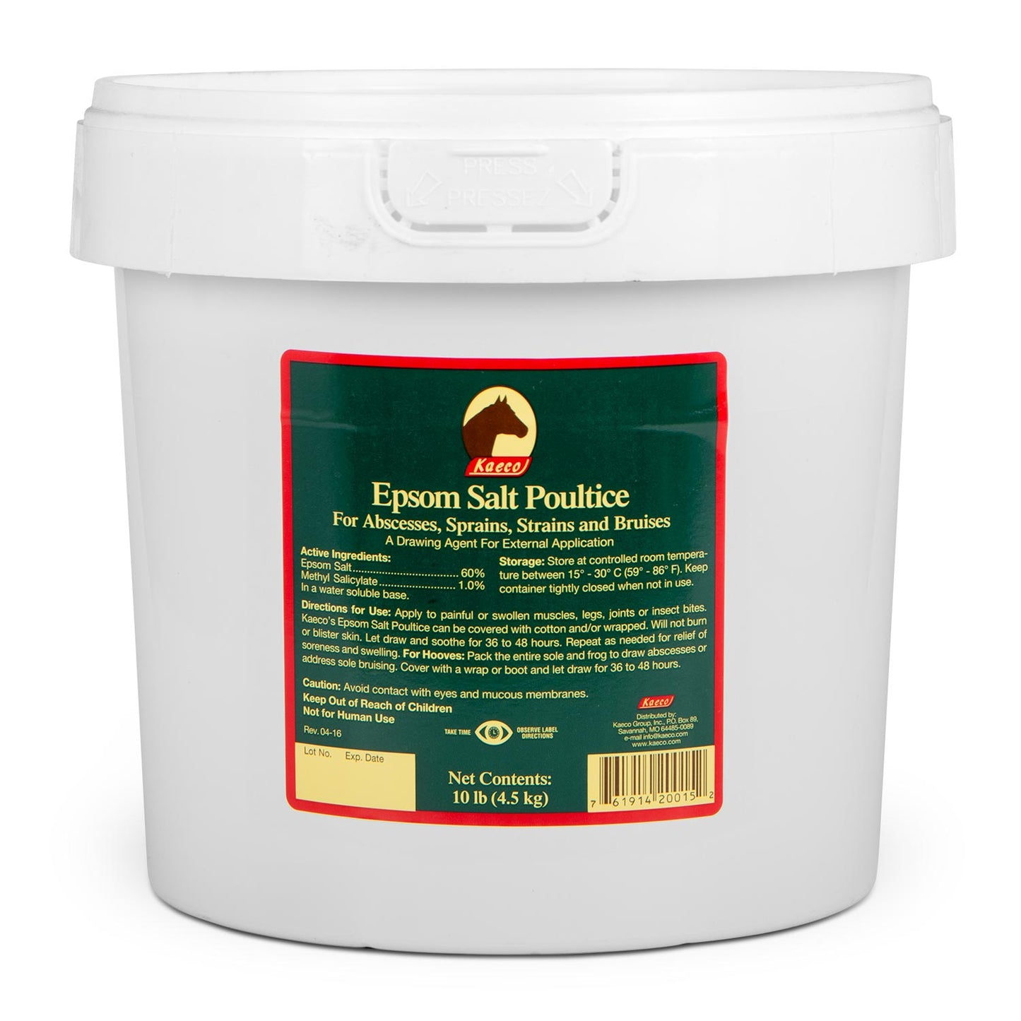 epsom salt poultice, 10 lb