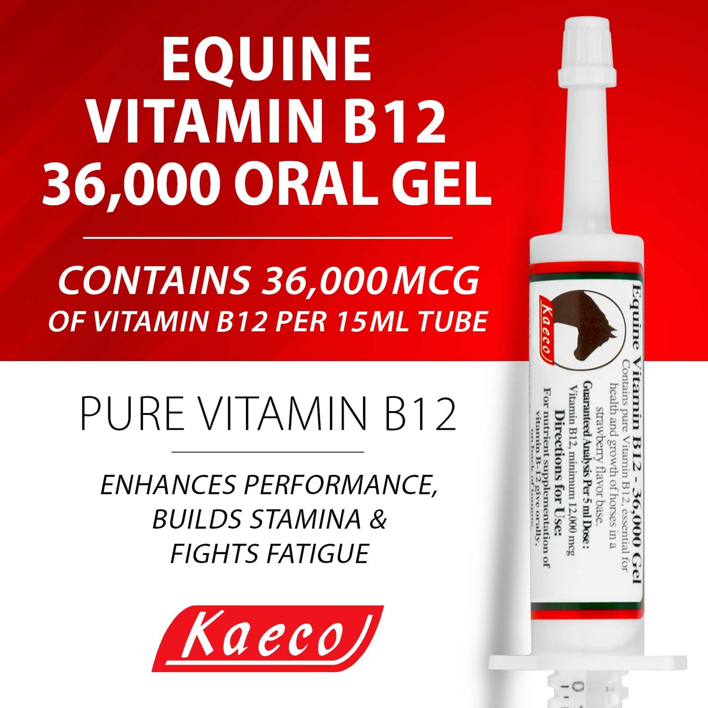 equine vitamin b12 36000 gel 15 ml tube- may come in brown