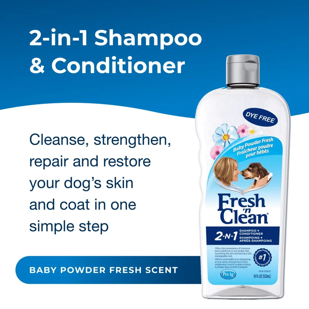 f-n-c baby powder shampoo for dogs 18oz
