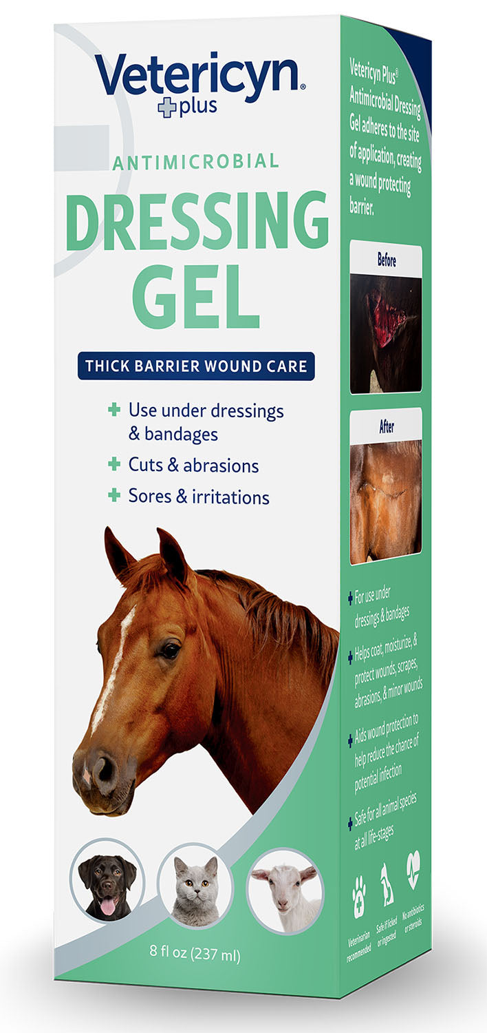 vetericyn plus antimicrobial dressing gel, 8 oz