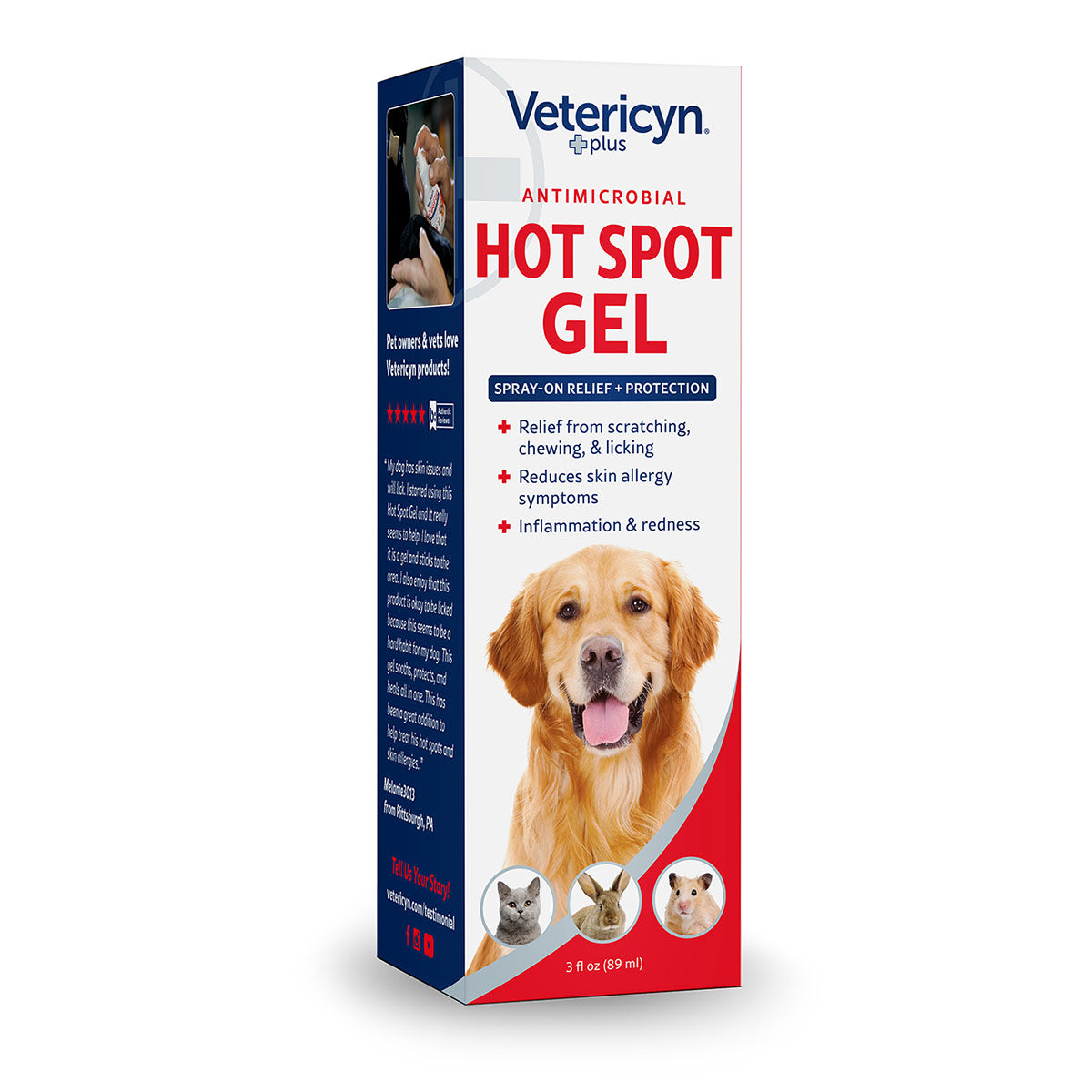vetericyn plus antimicrobial hot spot gel, 3 oz
