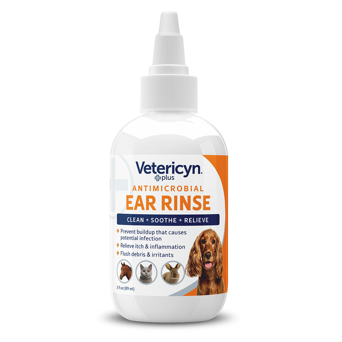 vetericyn plus ear rinse, 3 oz