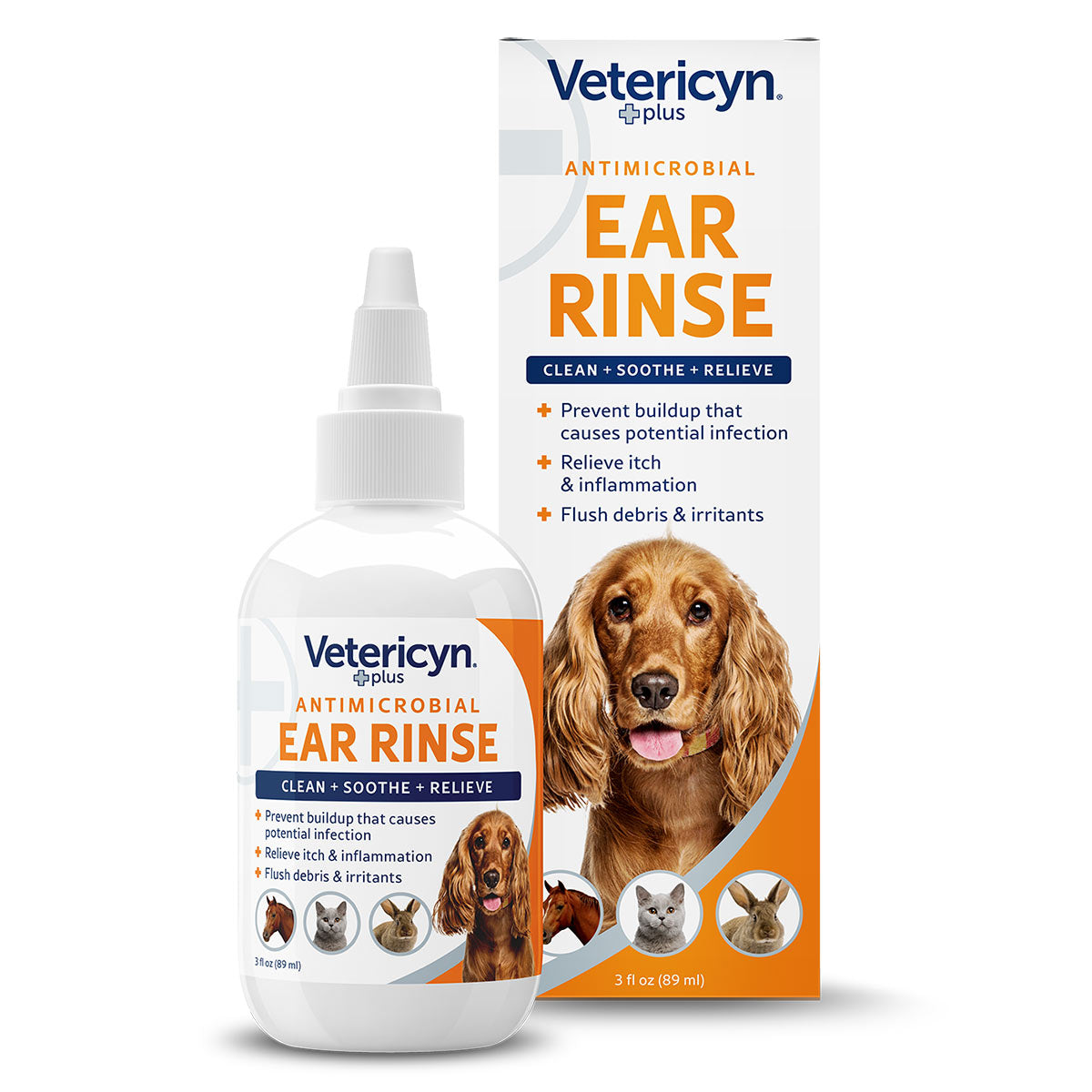 vetericyn plus ear rinse, 3 oz