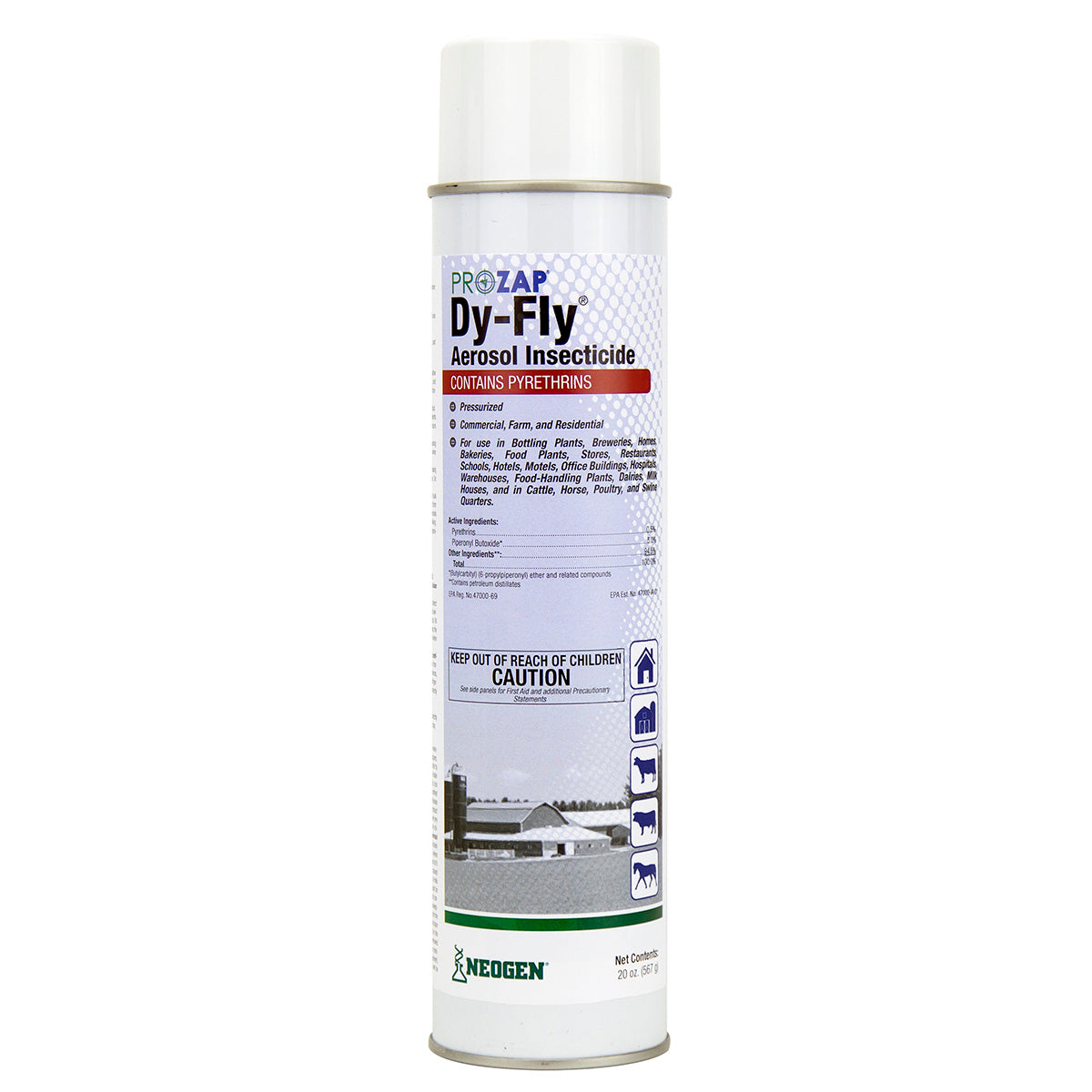 **prozap dyfly aerosol insecticide, 20 oz**