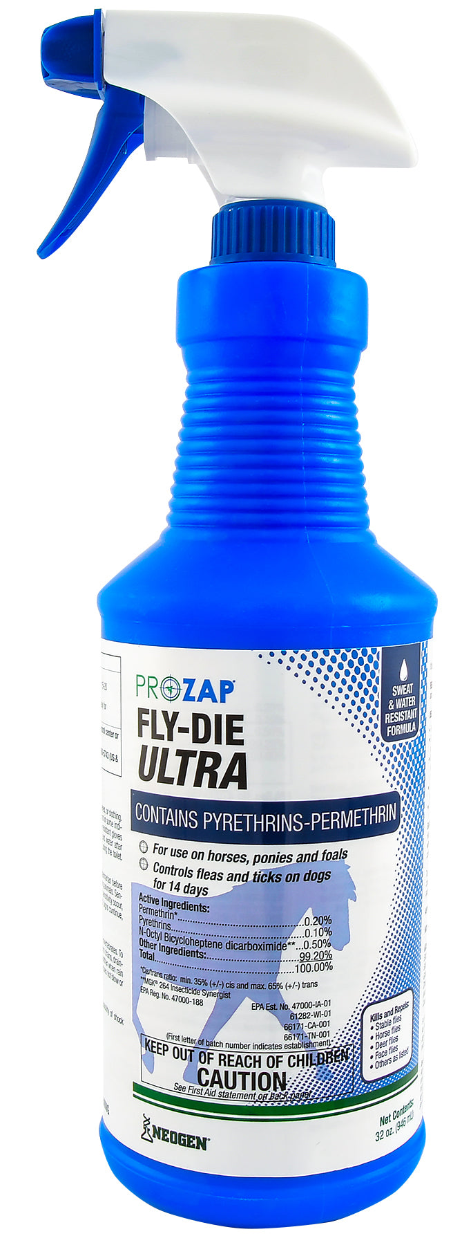 prozap fly-die ultra spray, quart
