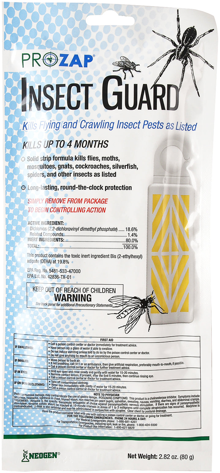 prozap insect guard pest strip 2.8oz