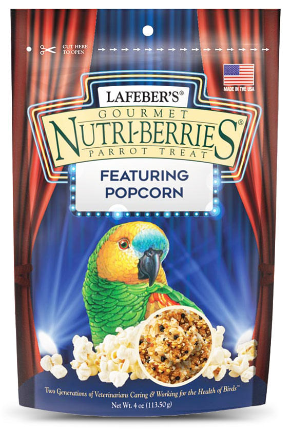 lafeber parrot popcorn nutri-berries, 4 oz bag
