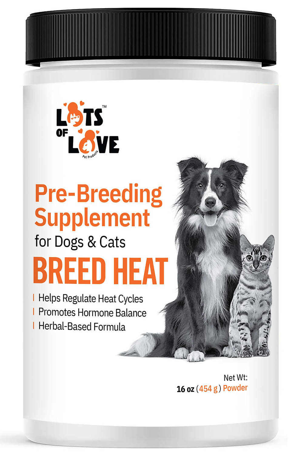 lots of love breed heat powder 16 oz